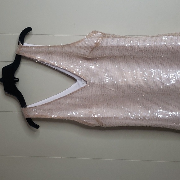 Women's Mini A line Squin Mini Dress - A New Day Cream - Picture 4 of 9